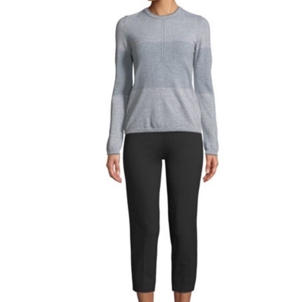 Piazza Sempione Milano Audrey Crop Pant Grey elevated basics luxury NWT Size 50